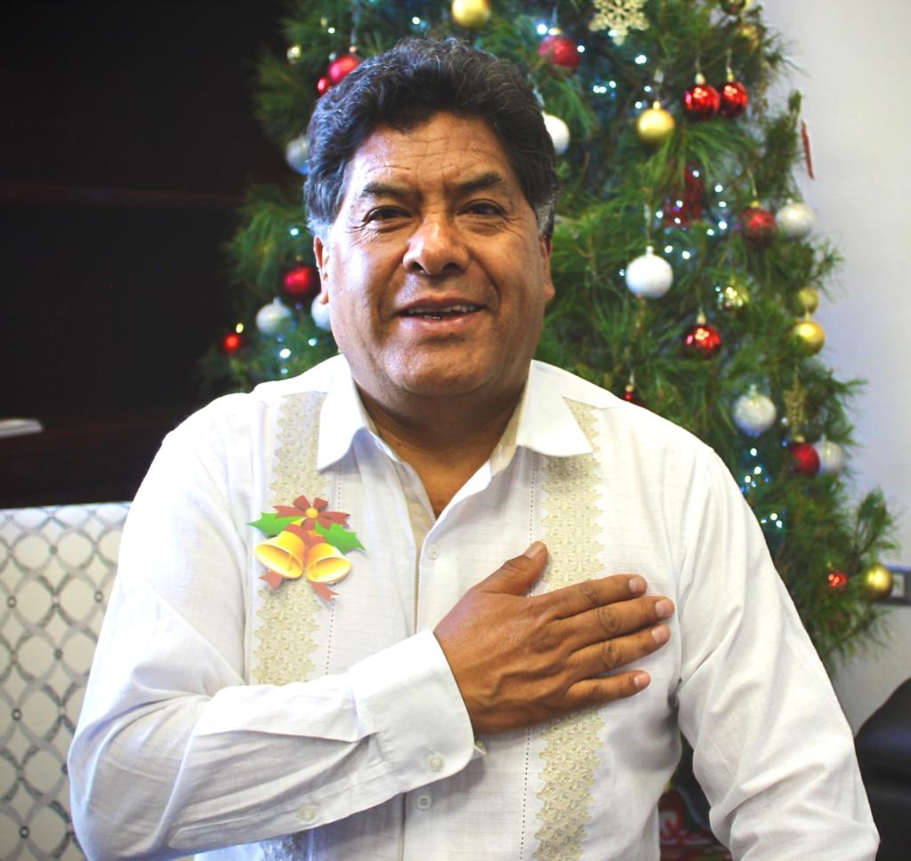 Diputado Vicente Morales desea felices fiestas decembrinas en el V Distrito
